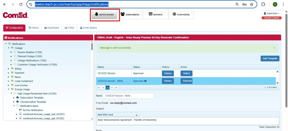 Screenshot 2: Agent511 production UI — Notifications tab selected (highlighted in red)